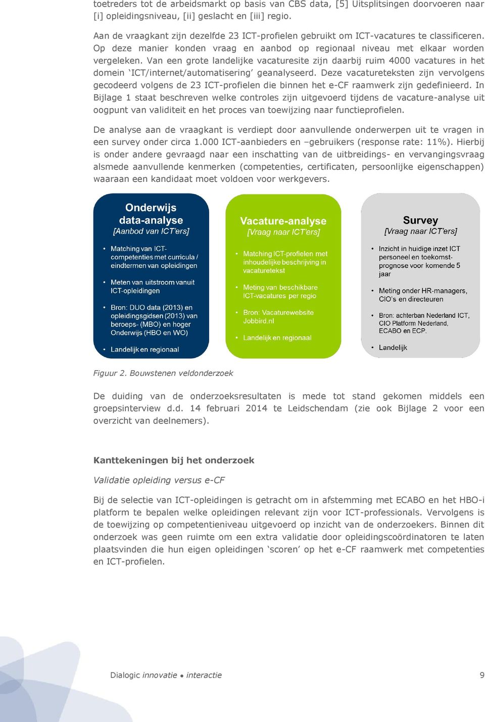 Van een grote landelijke vacaturesite zijn daarbij ruim 4000 vacatures in het domein ICT/internet/automatisering geanalyseerd.