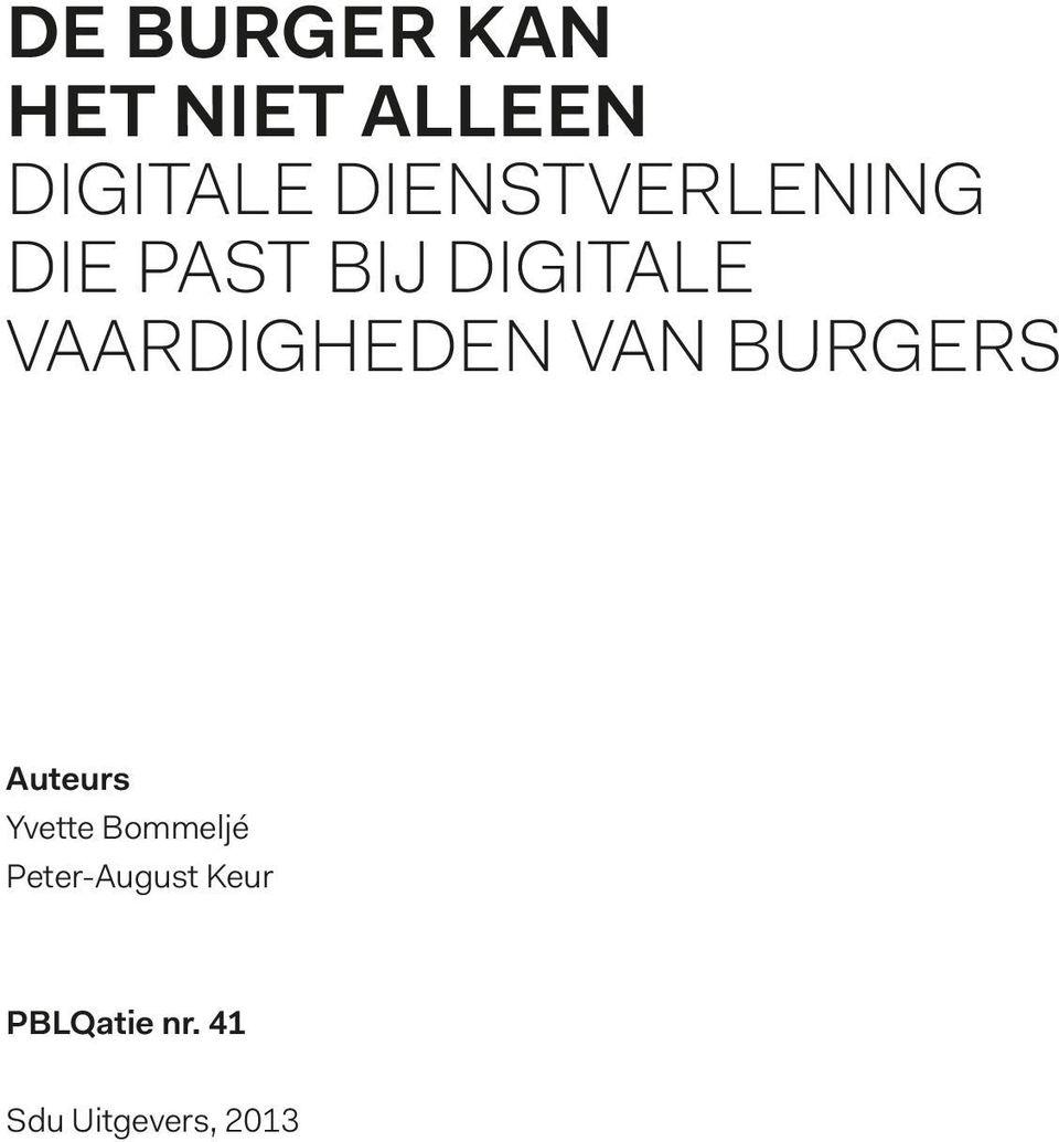 vaardigheden van burgers Auteurs Yvette