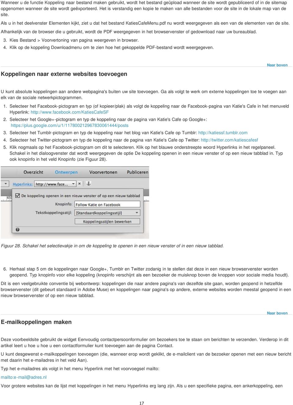 pdf nu wordt weergegeven als een van de elementen van de site. Afhankelijk van de browser die u gebruikt, wordt de PDF weergegeven in het browservenster of gedownload naar uw bureaublad. 3.