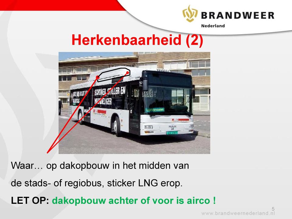 stads- of regiobus, sticker LNG