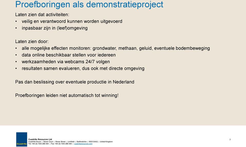 bodembeweging data online beschikbaar stellen voor iedereen werkzaamheden via webcams 24/7 volgen resultaten samen evalueren,