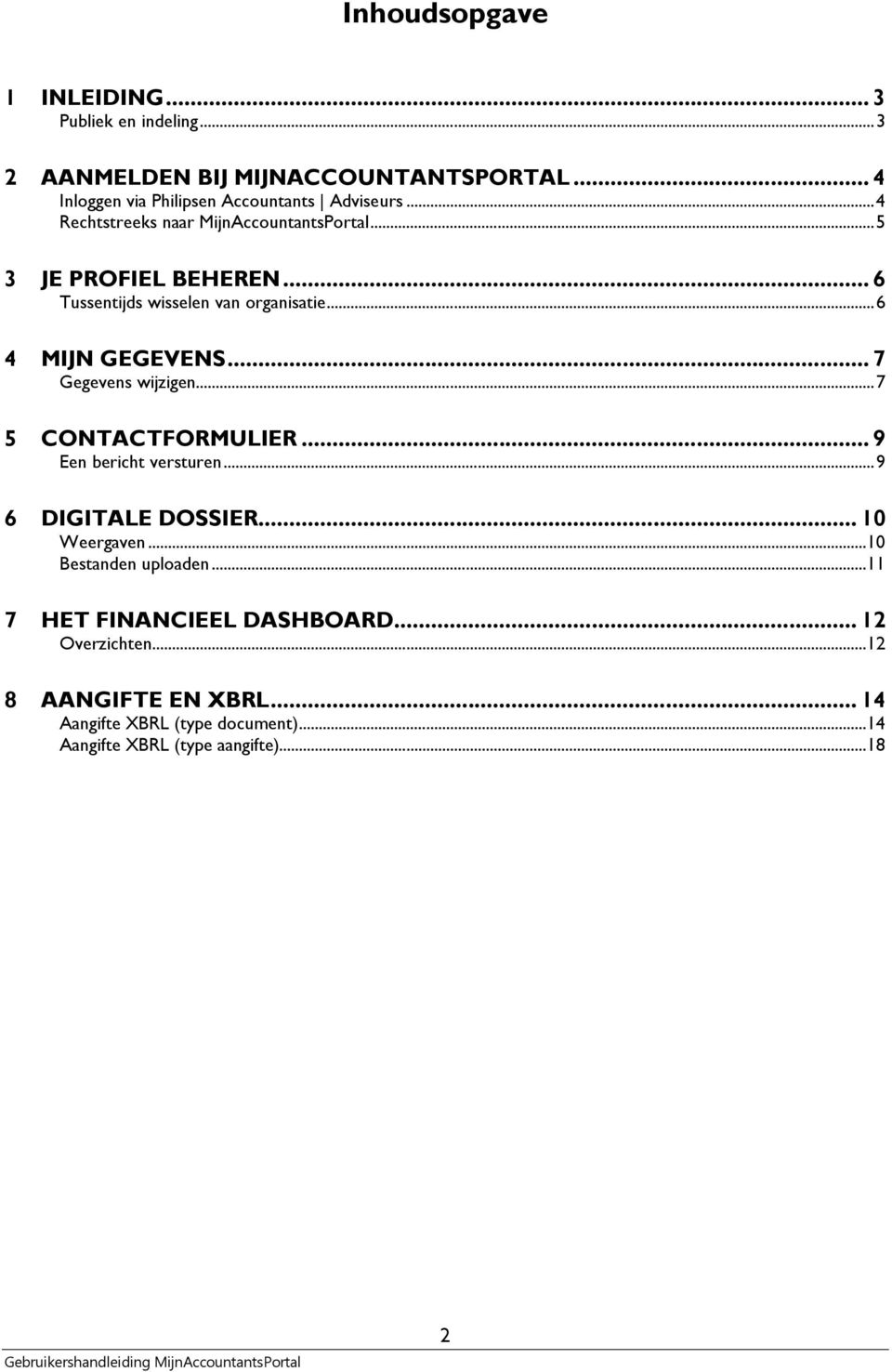 .. 7 Gegevens wijzigen... 7 5 CONTACTFORMULIER... 9 Een bericht versturen... 9 6 DIGITALE DOSSIER... 10 Weergaven... 10 Bestanden uploaden.