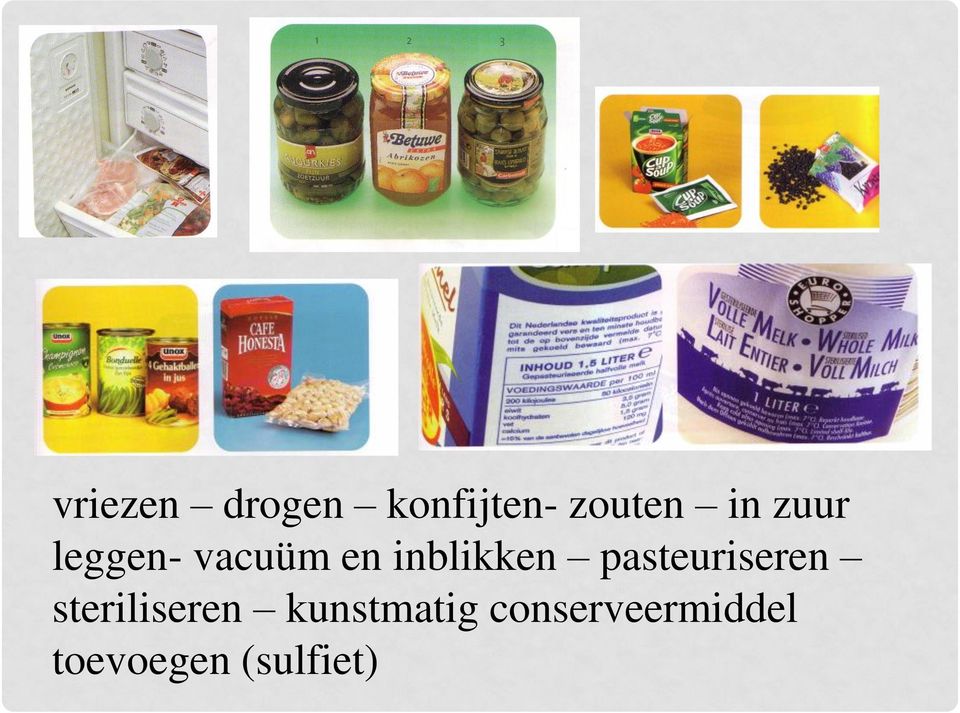 pasteuriseren steriliseren