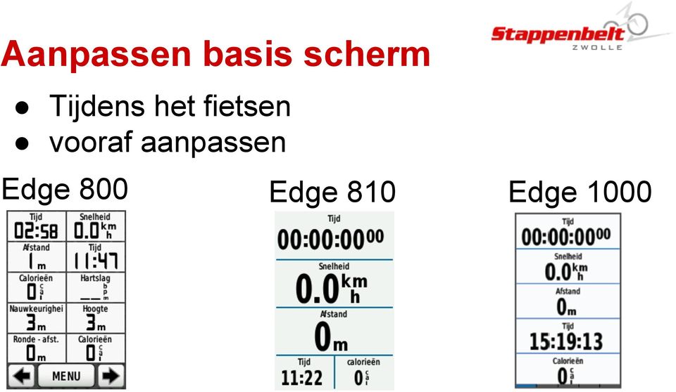 fietsen vooraf