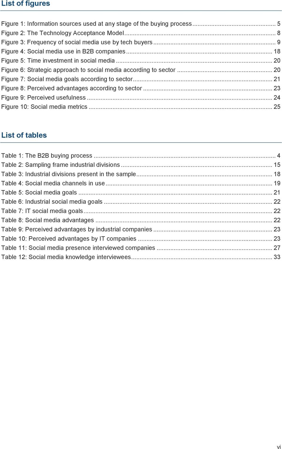 .. 20 Figure 7: Social media goals according to sector... 21 Figure 8: Perceived advantages according to sector... 23 Figure 9: Perceived usefulness... 24 Figure 10: Social media metrics.