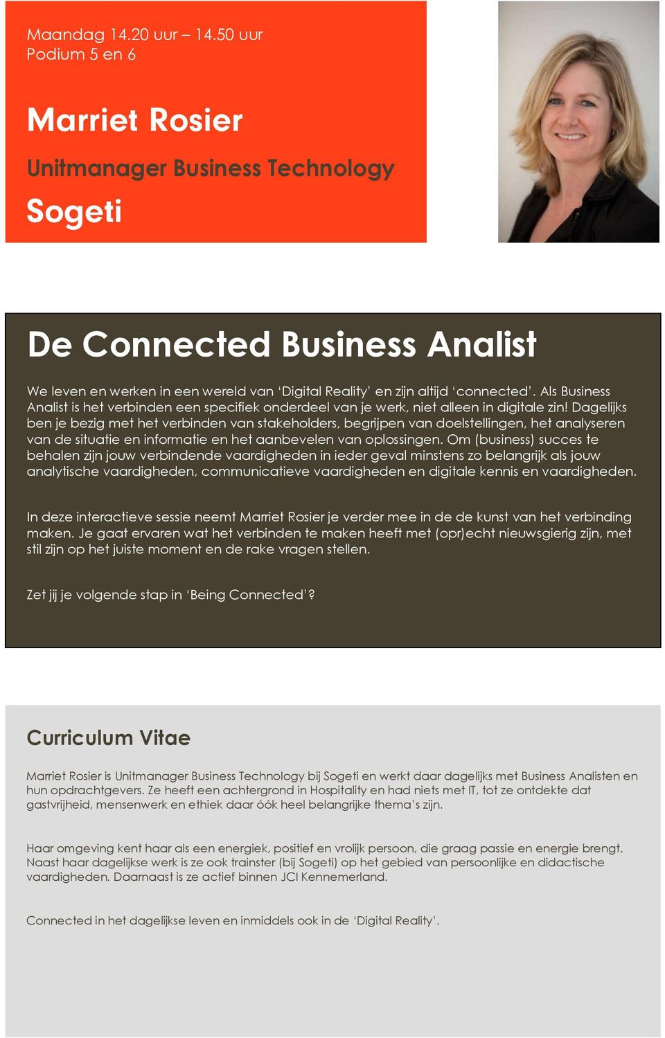 Als Business Analist is het verbinden een specifiek onderdeel van je werk, niet alleen in digitale zin!