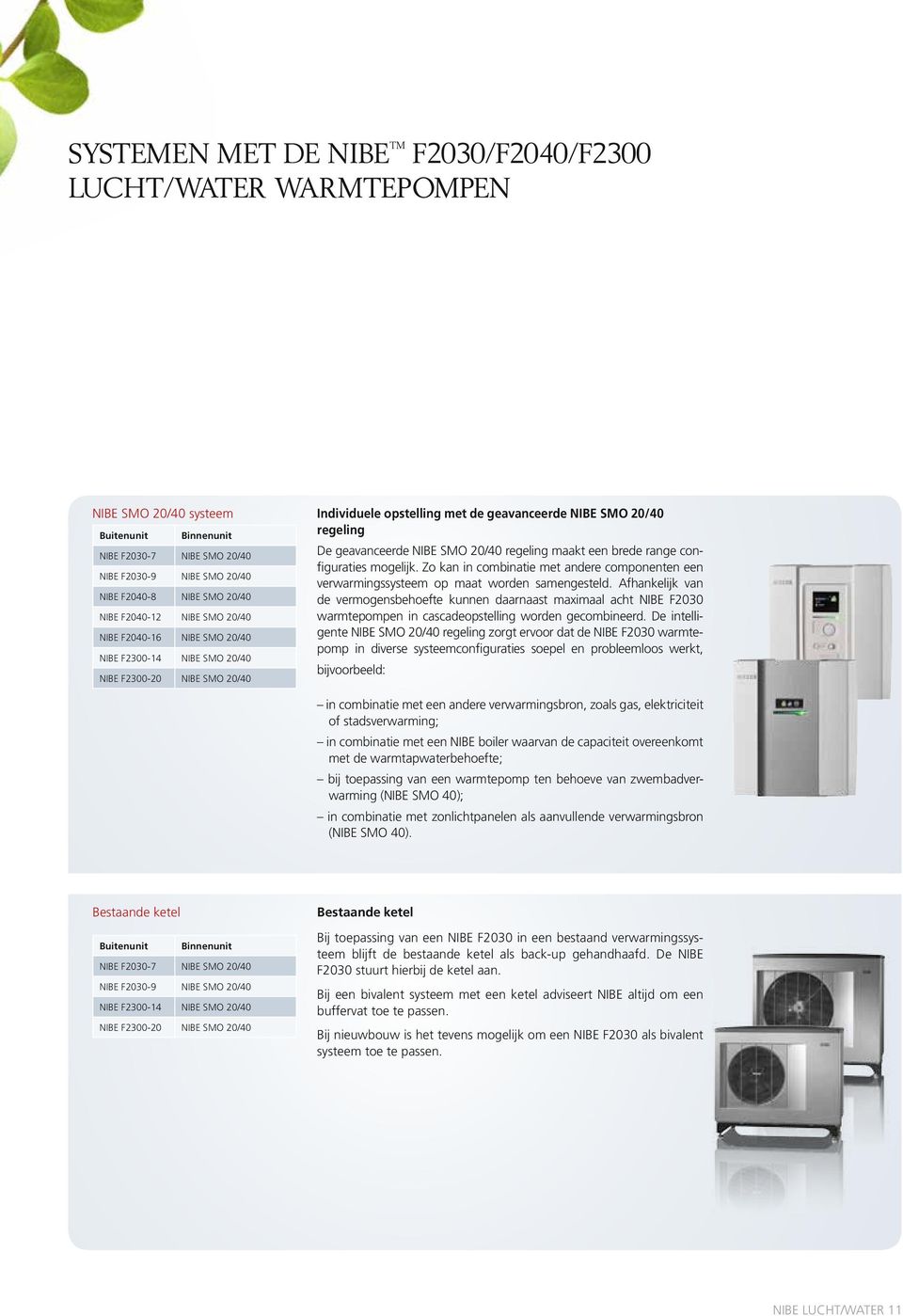 SMO 20/40 regeling maakt een brede range configuraties mogelijk. Zo kan in combinatie met andere componenten een verwarmingssysteem op maat worden samengesteld.