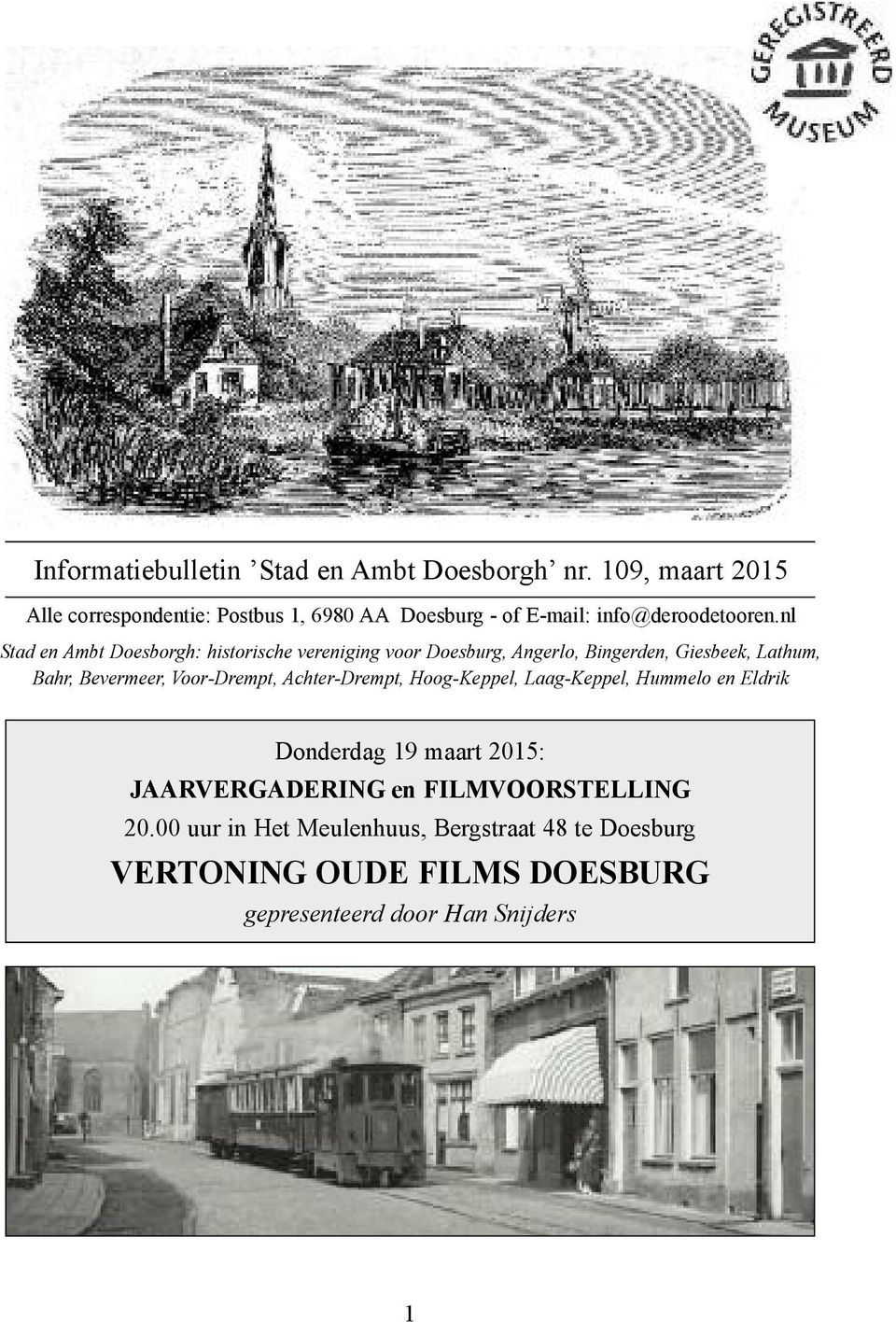 nl Stad en Ambt Doesborgh: historische vereniging voor Doesburg, Angerlo, Bingerden, Giesbeek, Lathum, Bahr, Bevermeer,