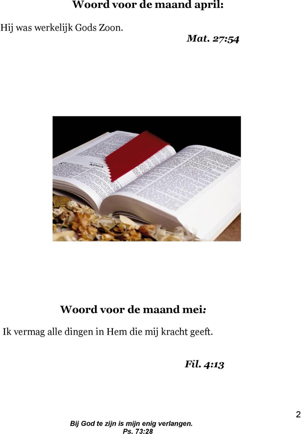 27:54 Woord voor de maand mei: Ik