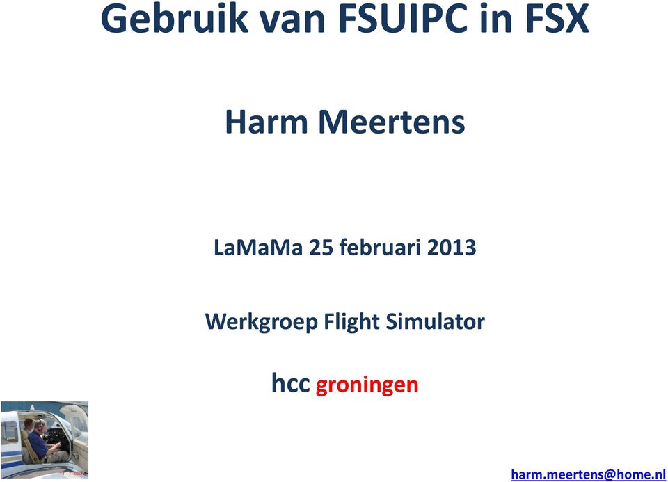 2013 Werkgroep Flight Simulator