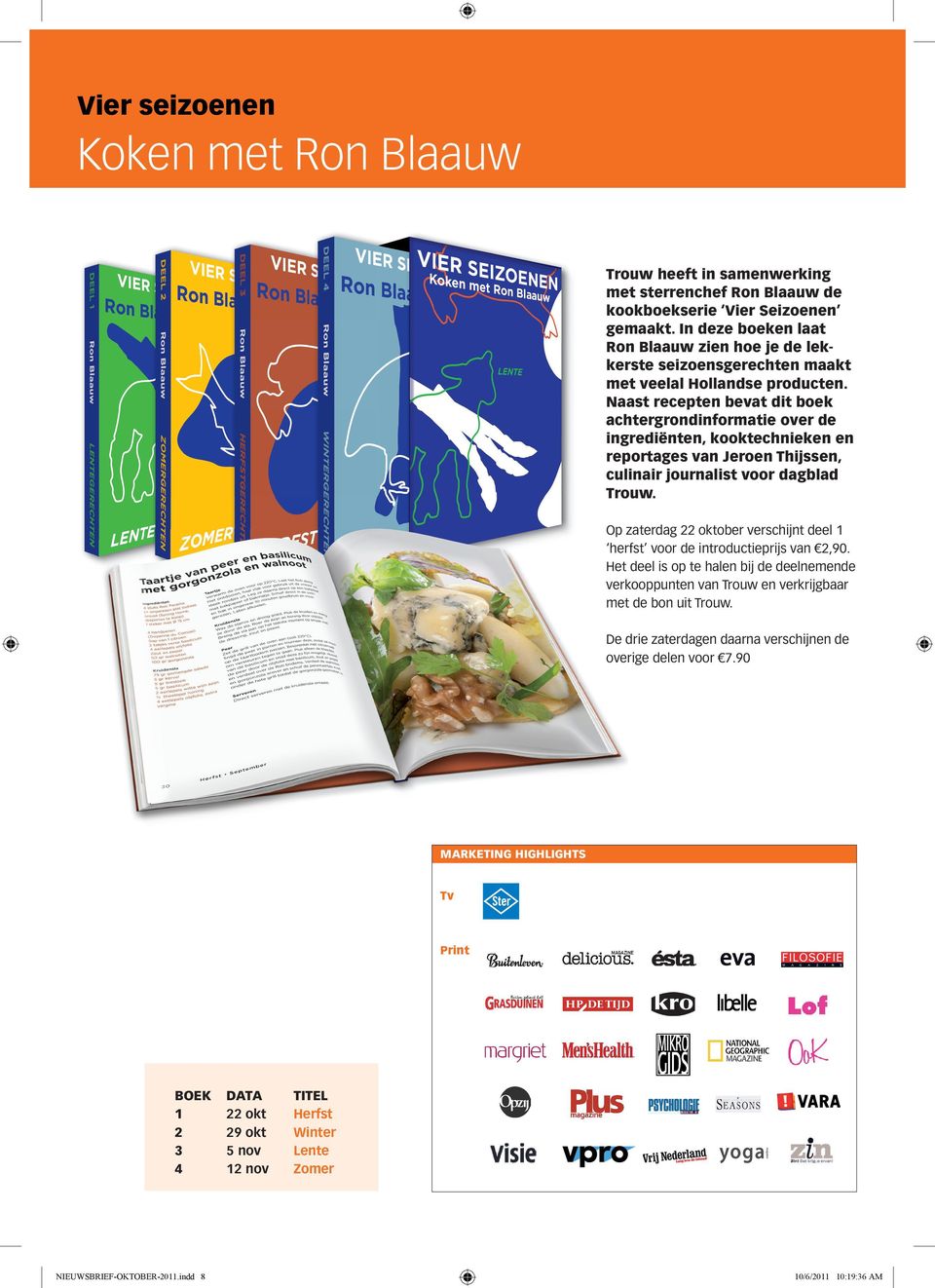 naast recepten bevat dit boek achtergrondinformatie over de ingrediënten, kooktechnieken en reportages van Jeroen thijssen, culinair journalist voor dagblad trouw.