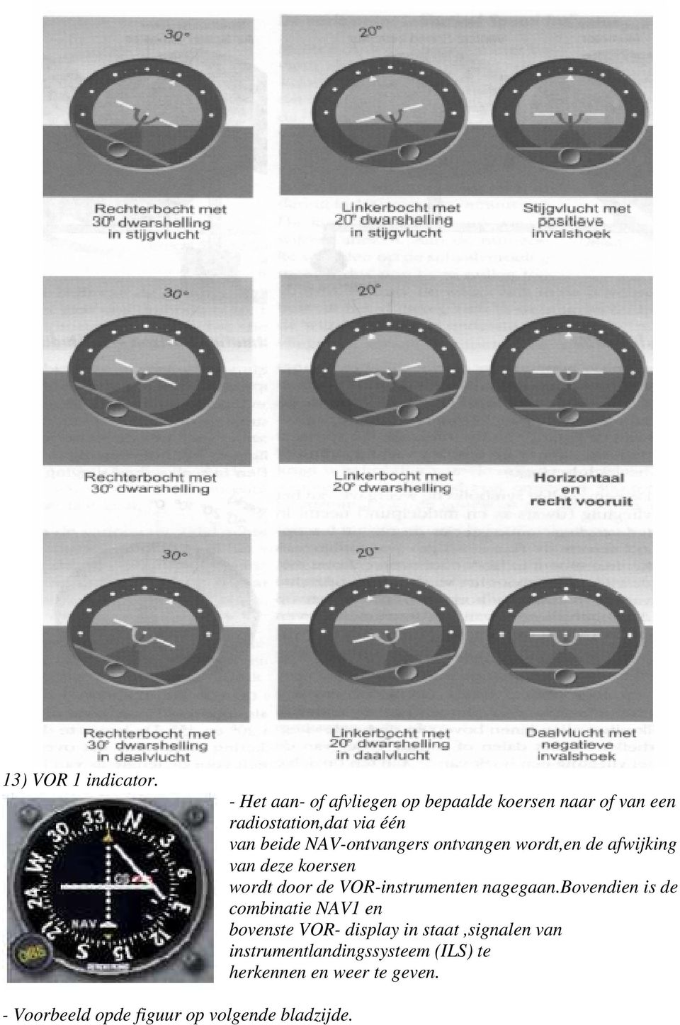 NAV-ontvangers ontvangen wordt,en de afwijking van deze koersen wordt door de VOR-instrumenten