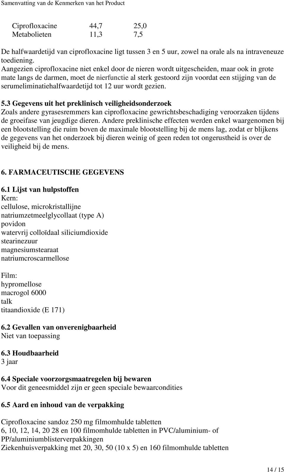 serumeliminatiehalfwaardetijd tot 12 uur wordt gezien. 5.