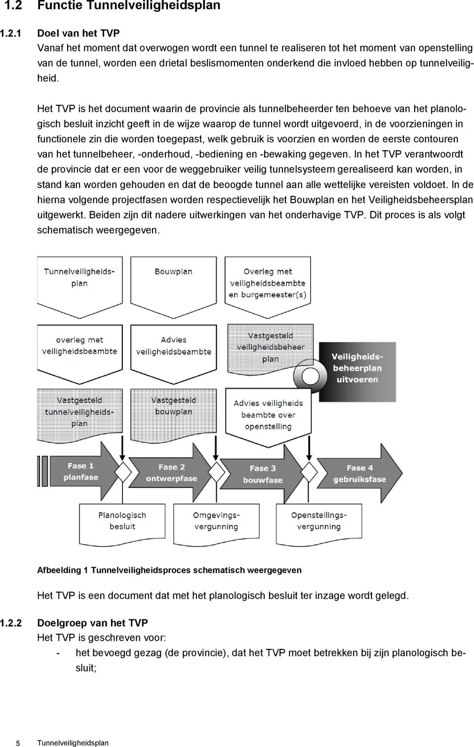 Het TVP is het document waarin de provincie als tunnelbeheerder ten behoeve van het planologisch besluit inzicht geeft in de wijze waarop de tunnel wordt uitgevoerd, in de voorzieningen in