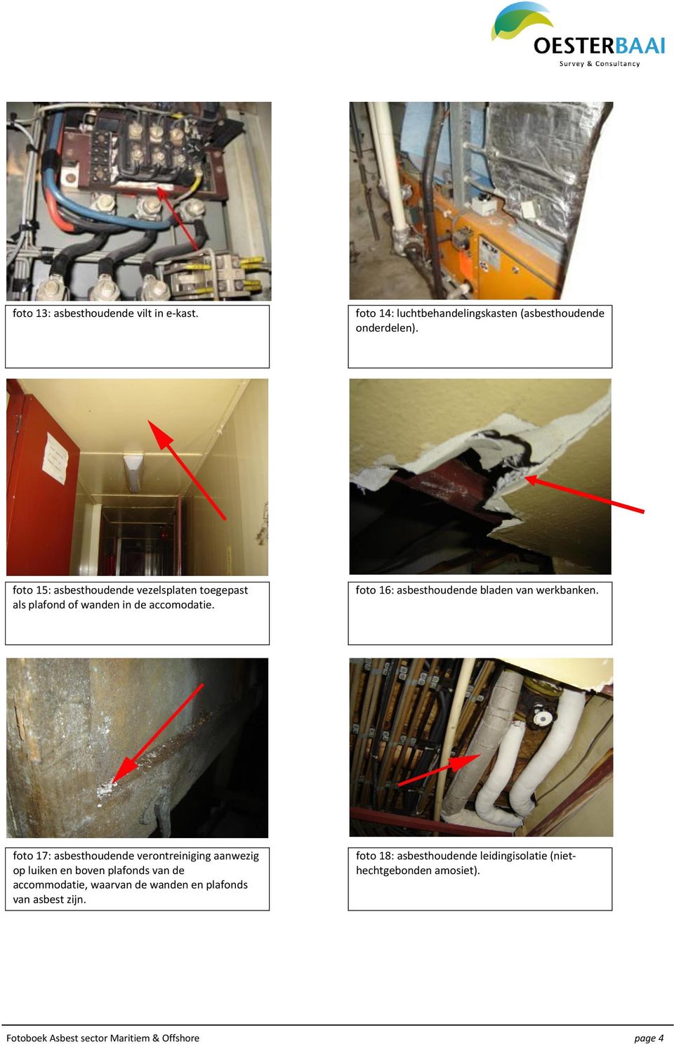 foto 16: asbesthoudende bladen van werkbanken.