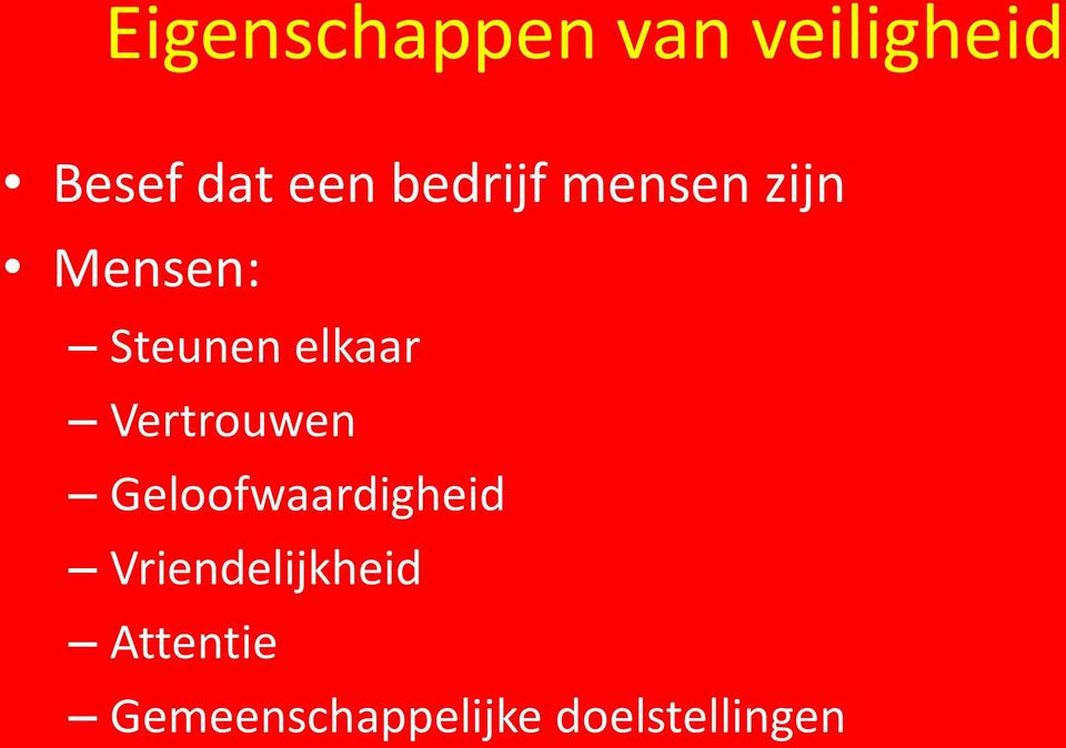 Vertrouwen Geloofwaardigheid