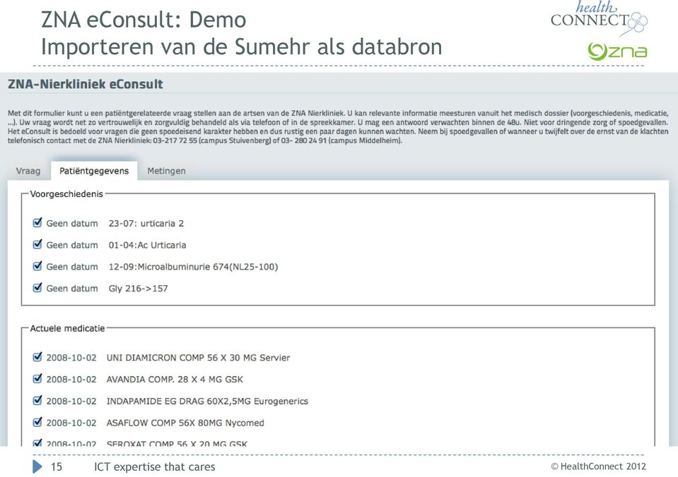 Sumehr als databron