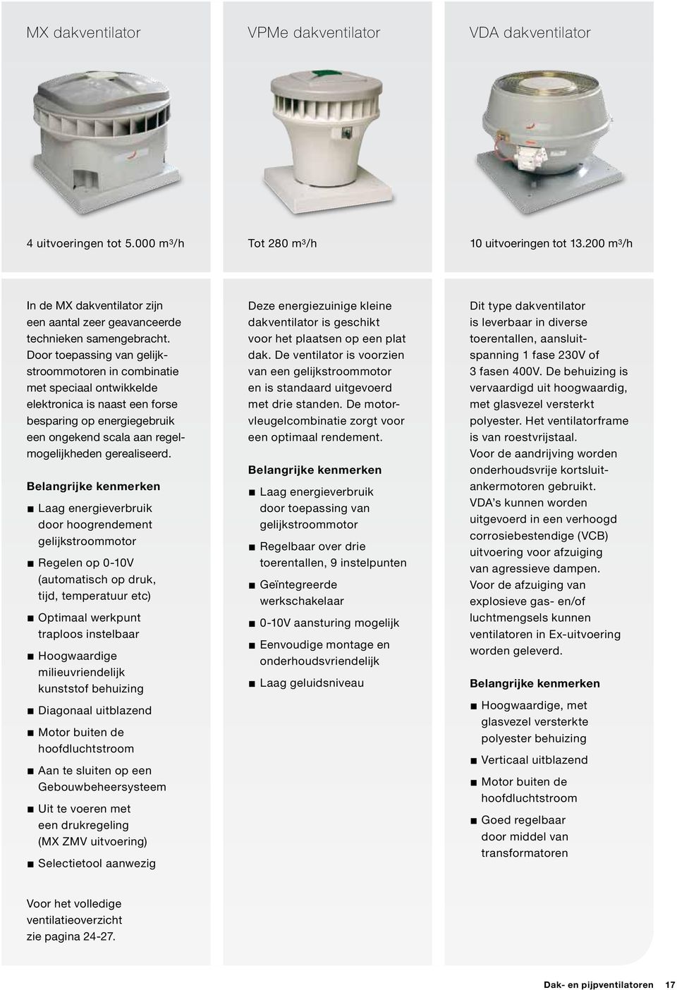 Door toepassing van gelijkstroommotoren in combinatie met speciaal ontwikkelde elektronica is naast een forse besparing op energiegebruik een ongekend scala aan regelmogelijkheden gerealiseerd.