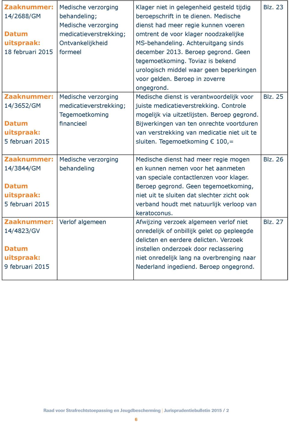 Achteruitgang sinds 18 februari 2015 formeel december 2013. Beroep gegrond. Geen tegemoetkoming. Toviaz is bekend urologisch middel waar geen beperkingen voor gelden. Beroep in zoverre ongegrond.