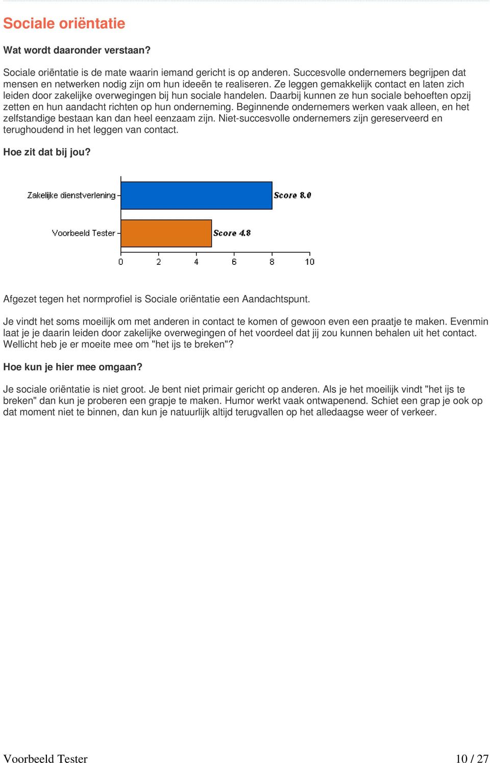 Daarbij kunnen ze hun sociale behoeften opzij zetten en hun aandacht richten op hun onderneming. Beginnende ondernemers werken vaak alleen, en het zelfstandige bestaan kan dan heel eenzaam zijn.