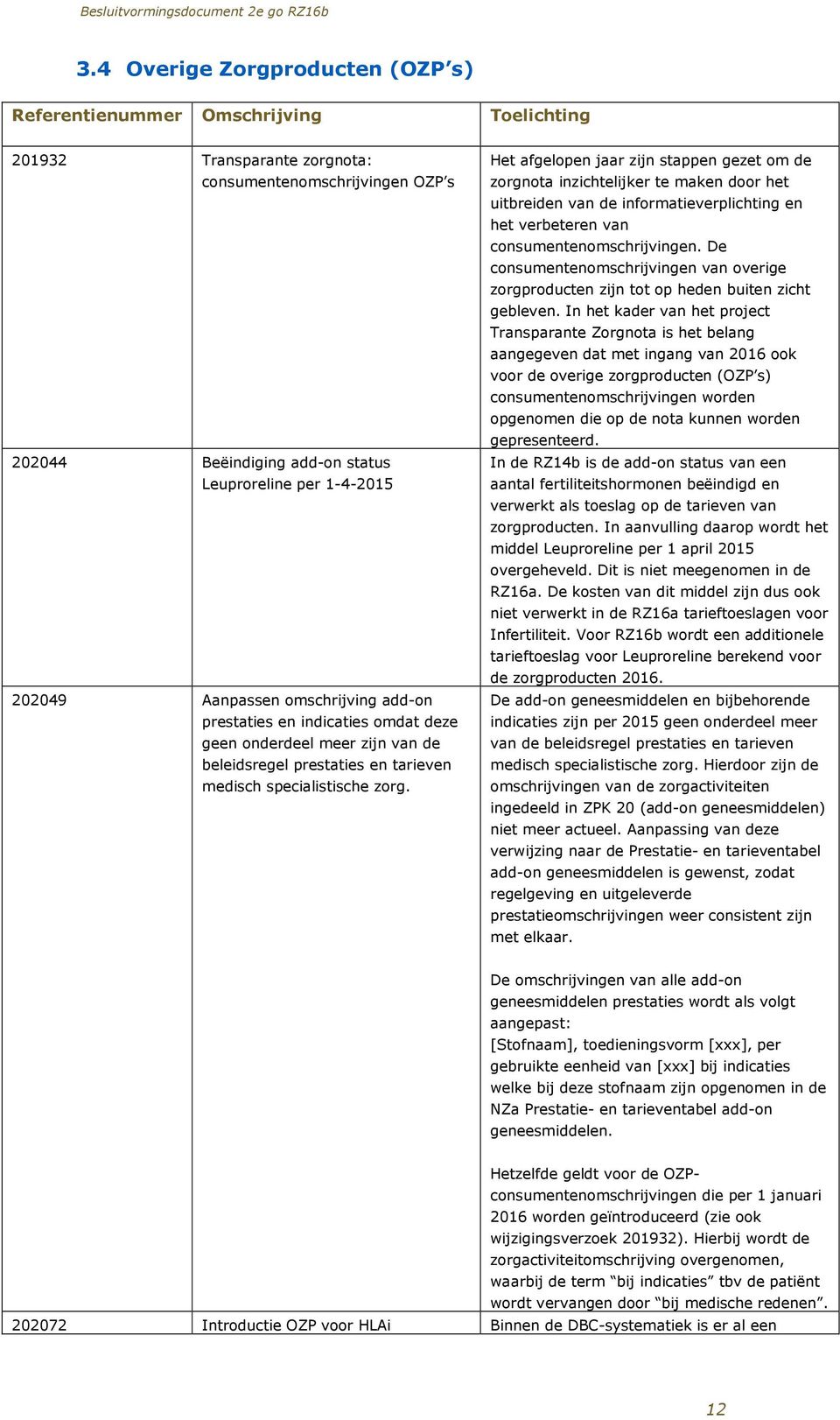 Het afgelopen jaar zijn stappen gezet om de zorgnota inzichtelijker te maken door het uitbreiden van de informatieverplichting en het verbeteren van consumentenomschrijvingen.