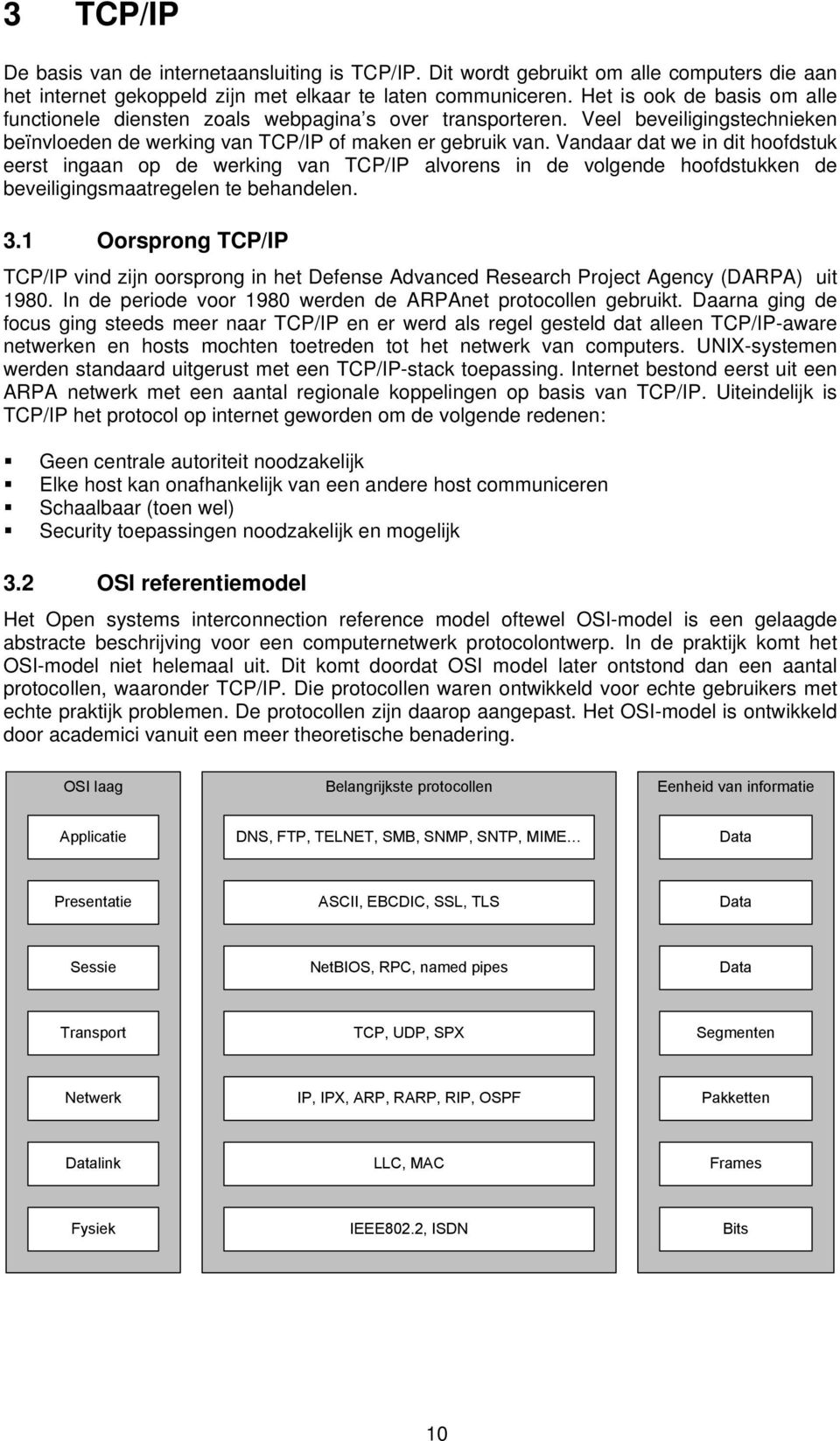 Vandaar dat we in dit hoofdstuk eerst ingaan op de werking van TCP/IP alvorens in de volgende hoofdstukken de beveiligingsmaatregelen te behandelen. 3.