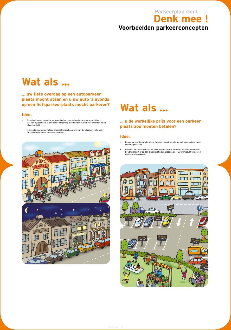 s Avonds moeten de fietsen allemaal weggehaald zijn van die plaatsen en kunnen de buurtbewoners er hun auto parkeren. Wat als... u de werkelijke prijs voor een parkeerplaats zou moeten betalen?