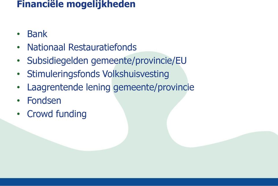 gemeente/provincie/eu Stimuleringsfonds