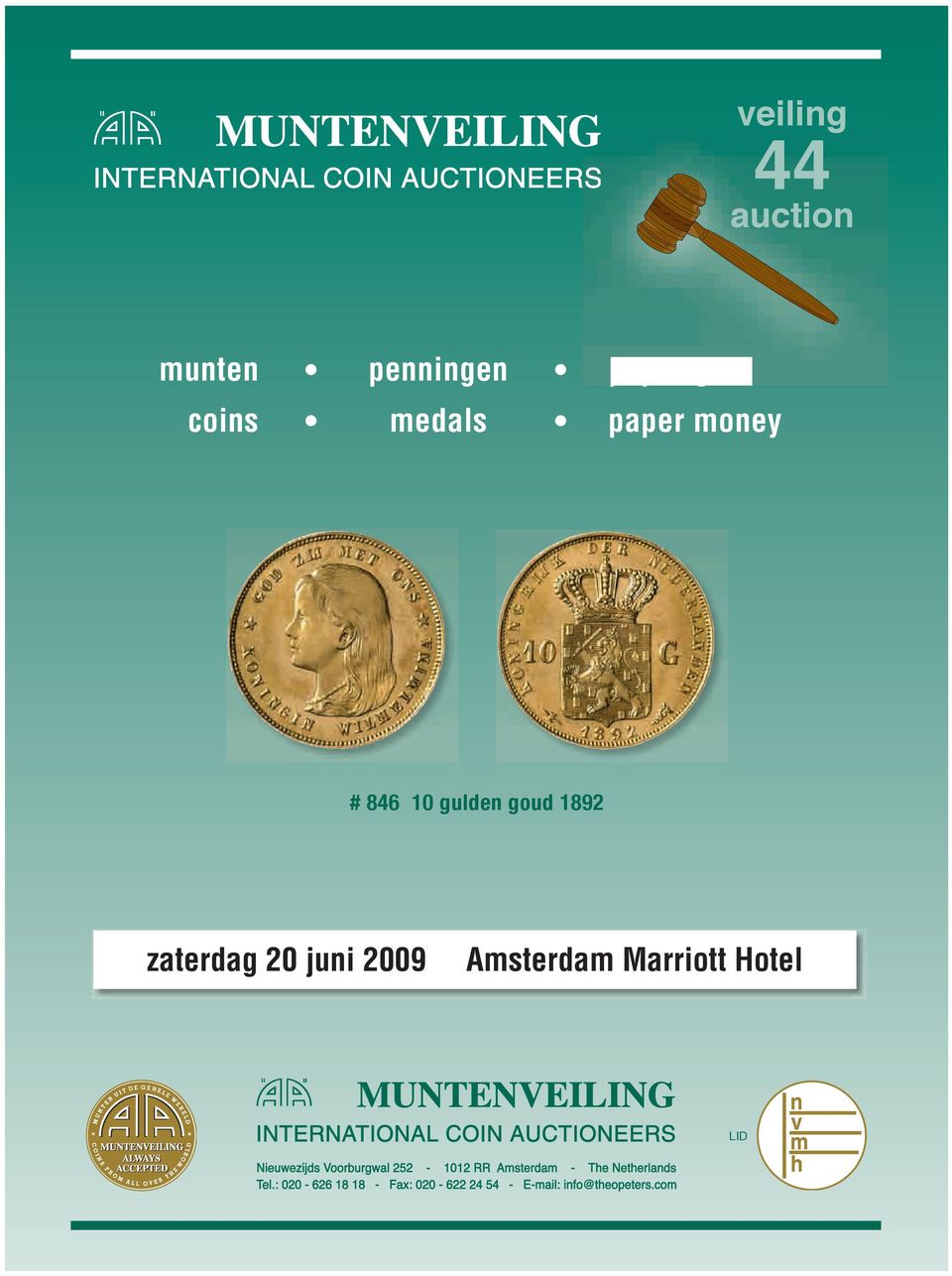 # 846 10 gulden goud 1892 zaterdag