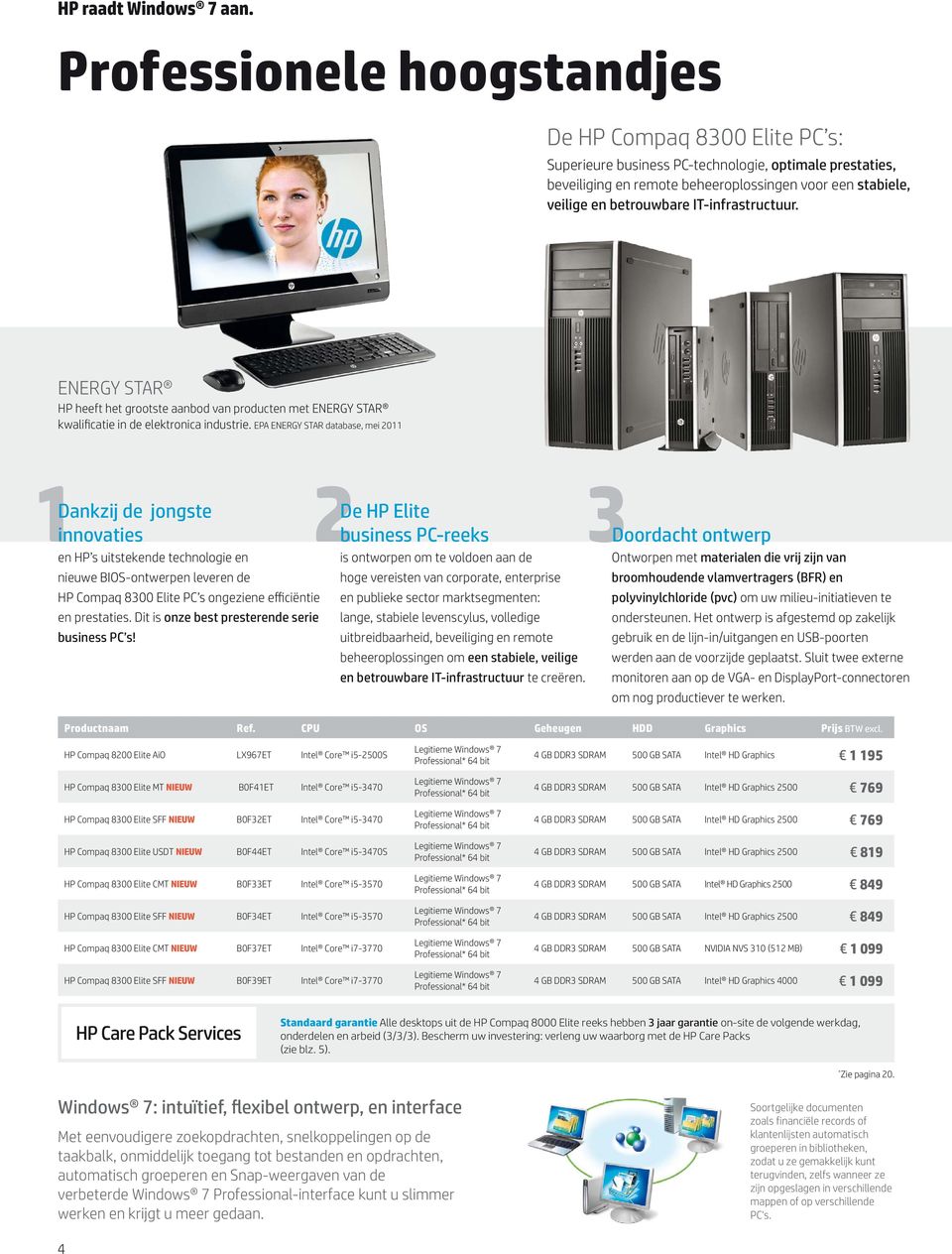 IT-infrastructuur. ENERGY STAR HP heeft het grootste aanbod van producten met ENERGY STAR kwali catie in de elektronica industrie.