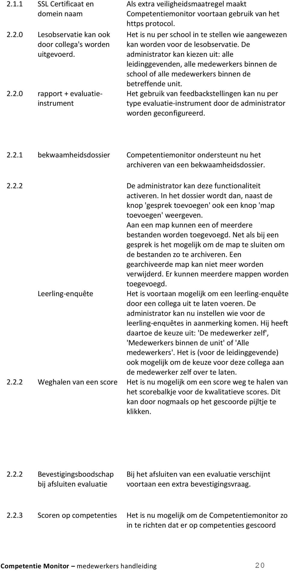 De administrator kan kiezen uit: alle leidinggevenden, alle medewerkers binnen de school of alle medewerkers binnen de betreffende unit.