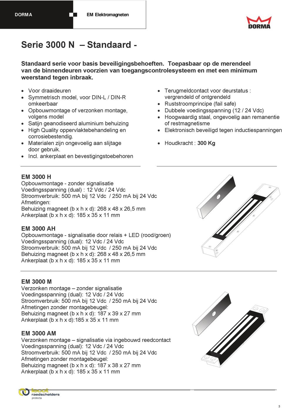 Voor draaideuren Symmetrisch model, voor DIN-L / DIN-R omkeerbaar Opbouwmontage of verzonken montage, volgens model Satijn geanodiseerd aluminium behuizing door gebruik. Incl.