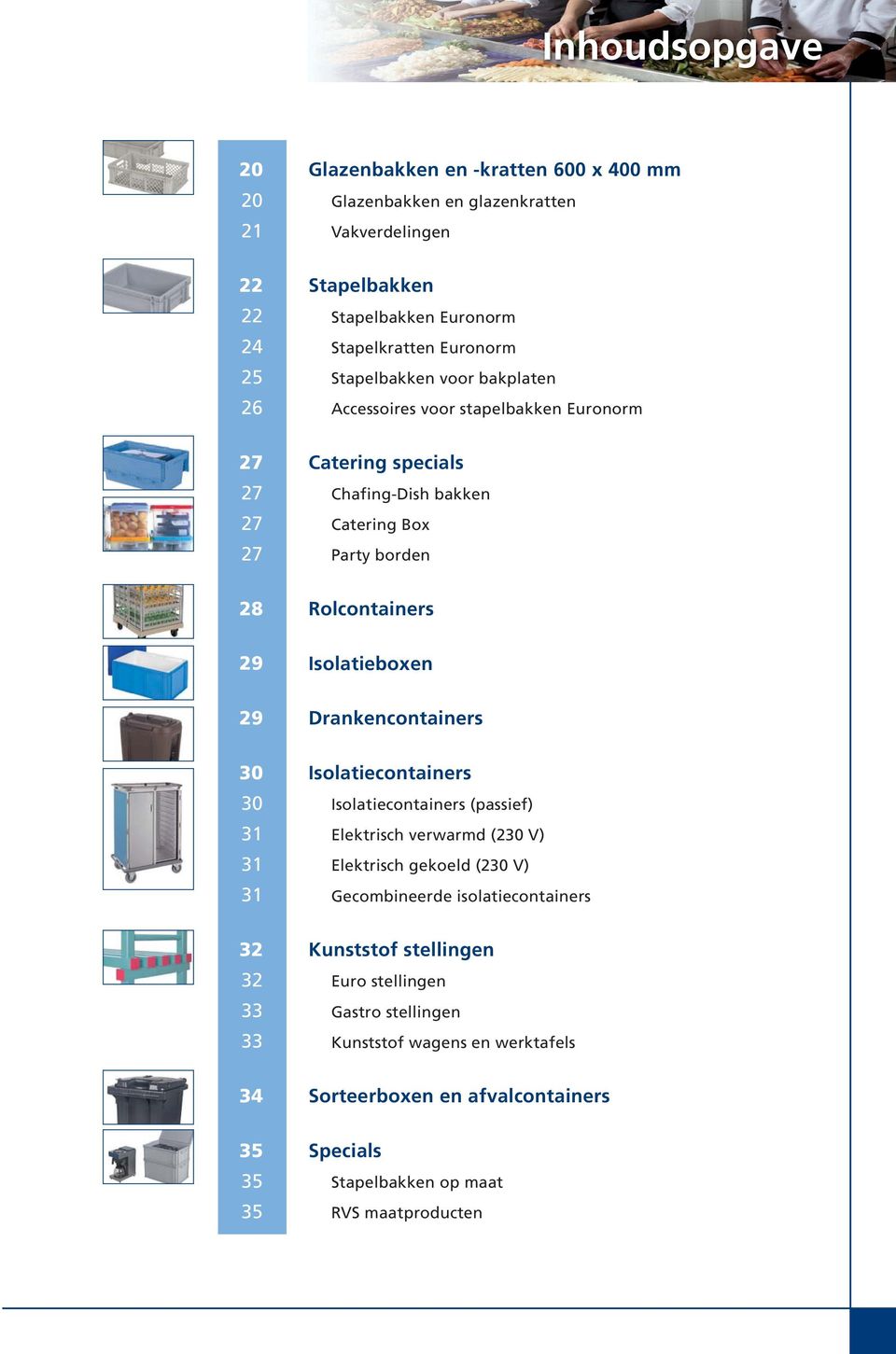 Party borden Rolcontainers Isolatieboxen Drankencontainers Isolatiecontainers Isolatiecontainers (passief) Elektrisch verwarmd (230 V) Elektrisch gekoeld (230 V) Gecombineerde