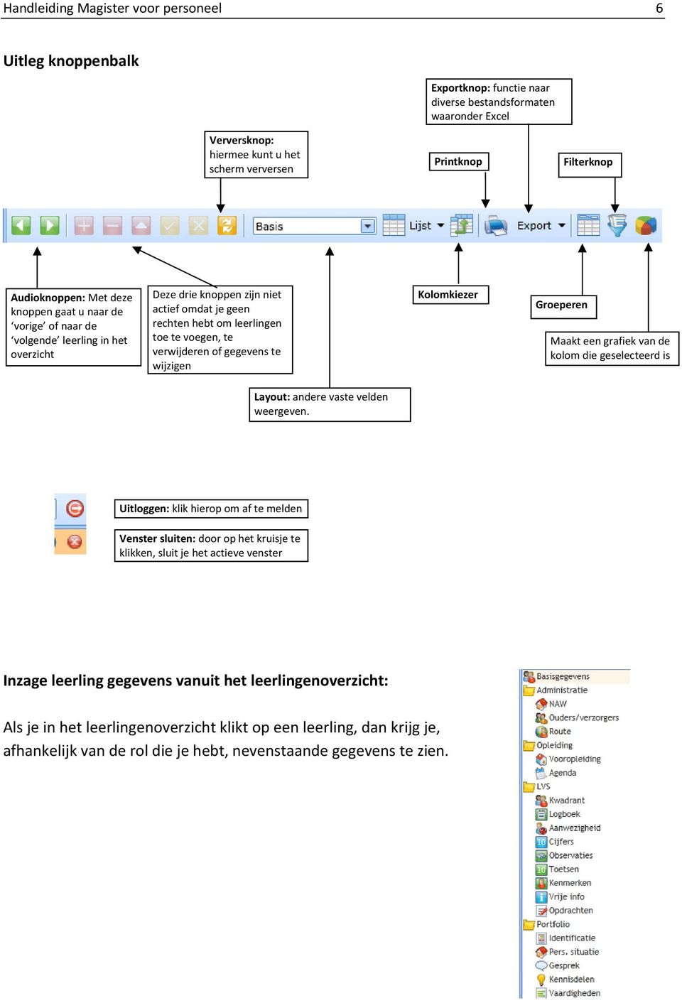 verwijderen of gegevens te wijzigen Kolomkiezer Groeperen Maakt een grafiek van de kolom die geselecteerd is Layout: andere vaste velden weergeven.