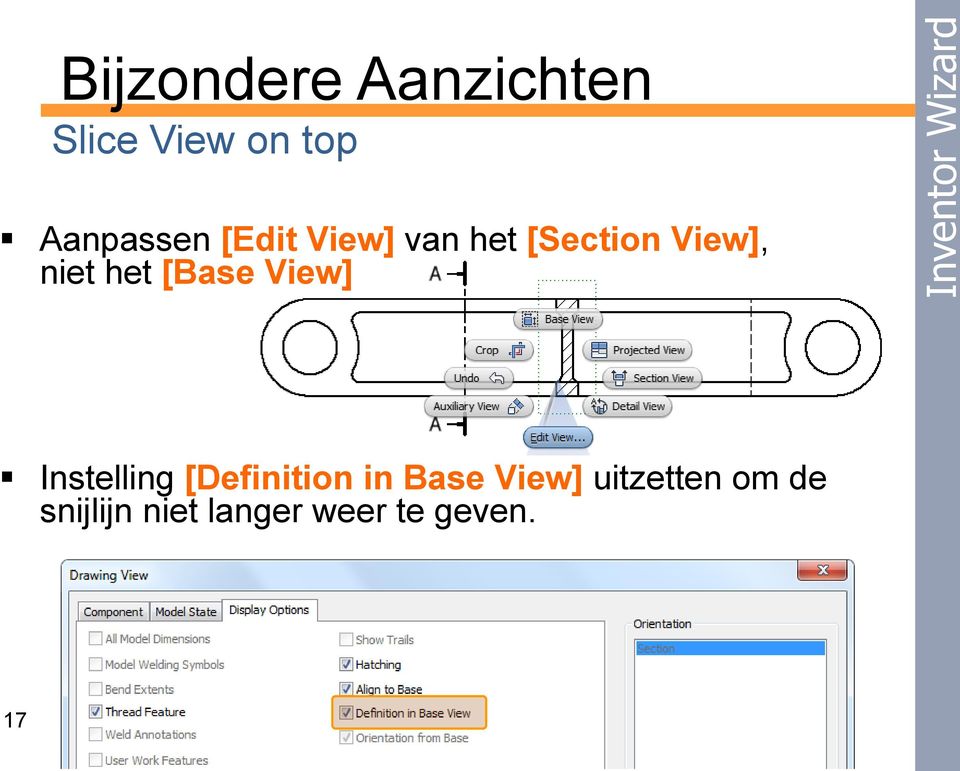 [Base View] Instelling [Definition in Base View]