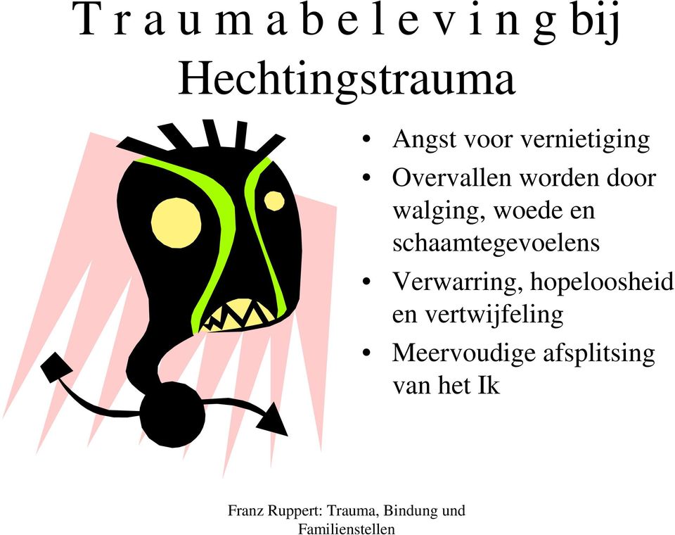 walging, woede en schaamtegevoelens Verwarring,