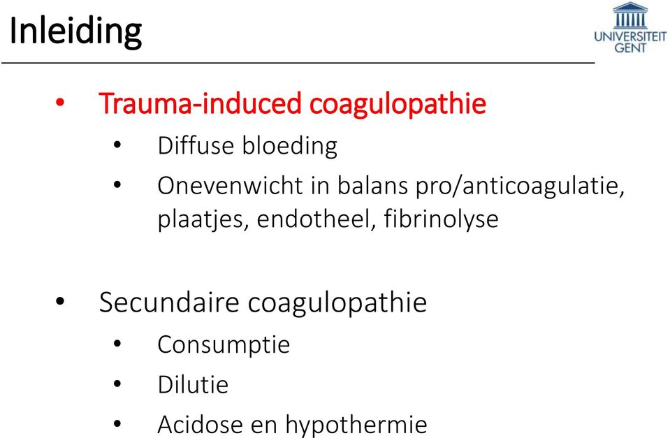 pro/anticoagulatie, plaatjes, endotheel,