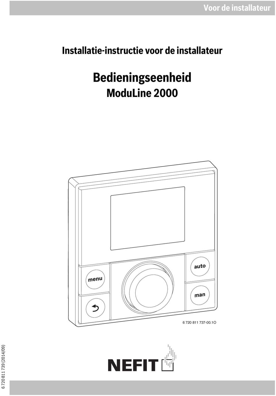 installateur Bedieningseenheid