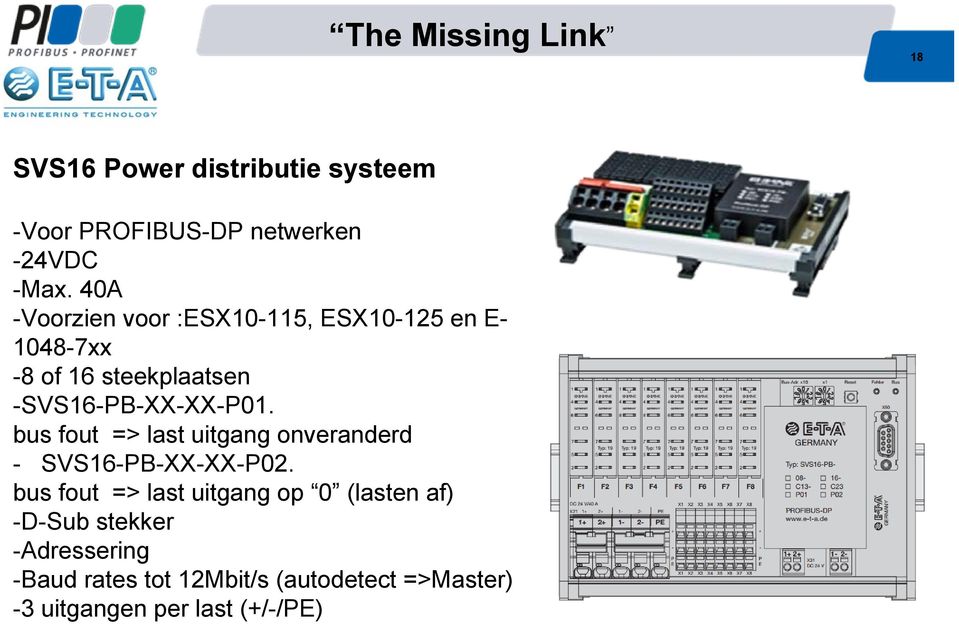 bus fout => last uitgang onveranderd - SVS16-PB-XX-XX-P02.