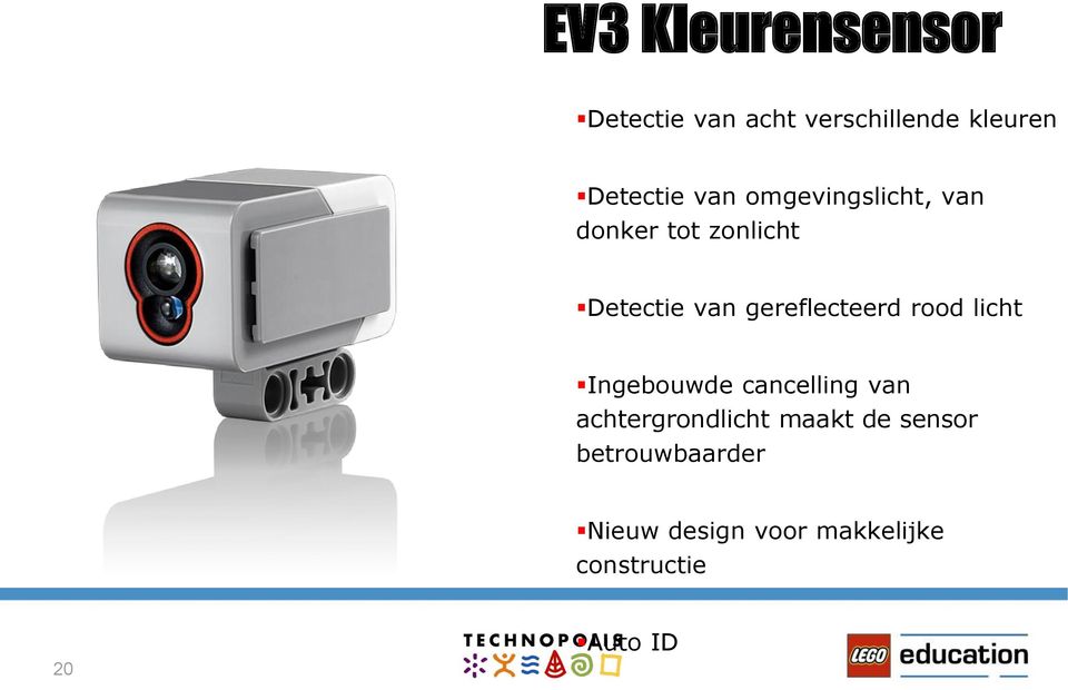 gereflecteerd rood licht Ingebouwde cancelling van achtergrondlicht