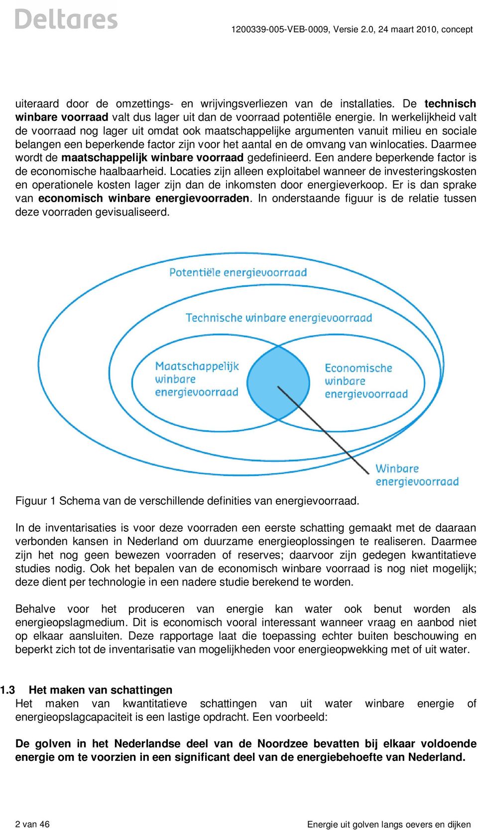 Daarmee wordt de maatschappelijk winbare voorraad gedefinieerd. Een andere beperkende factor is de economische haalbaarheid.