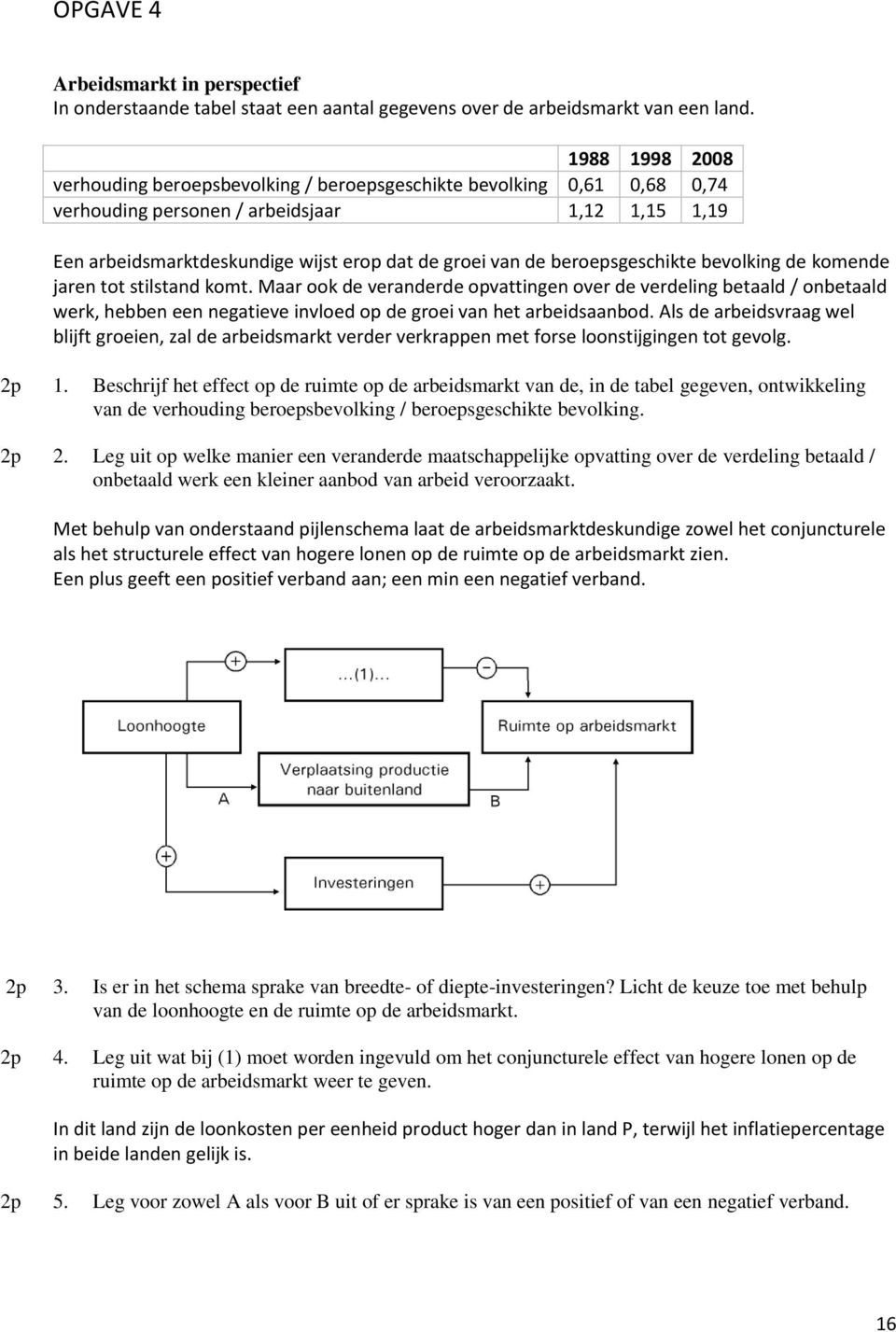 beroepsgeschikte bevolking de komende jaren tot stilstand komt.