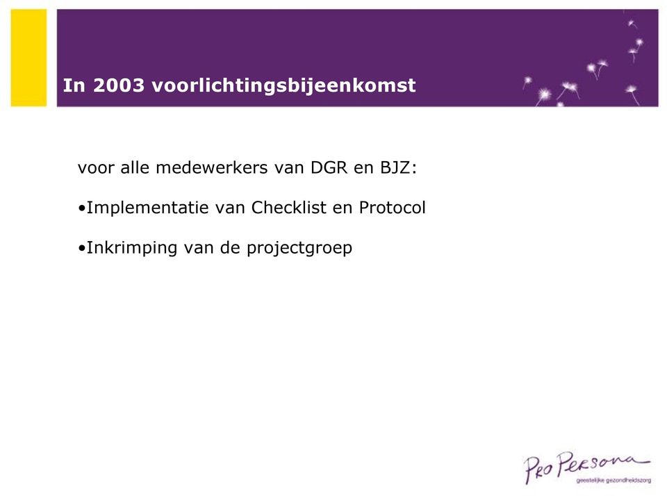 BJZ: Implementatie van Checklist en