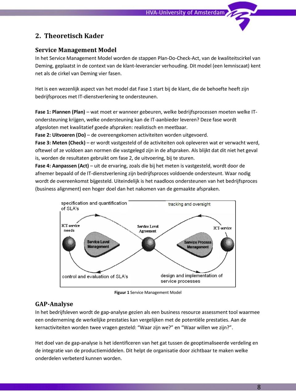 Het is een wezenlijk aspect van het model dat Fase 1 start bij de klant, die de behoefte heeft zijn bedrijfsproces met IT-dienstverlening te ondersteunen.