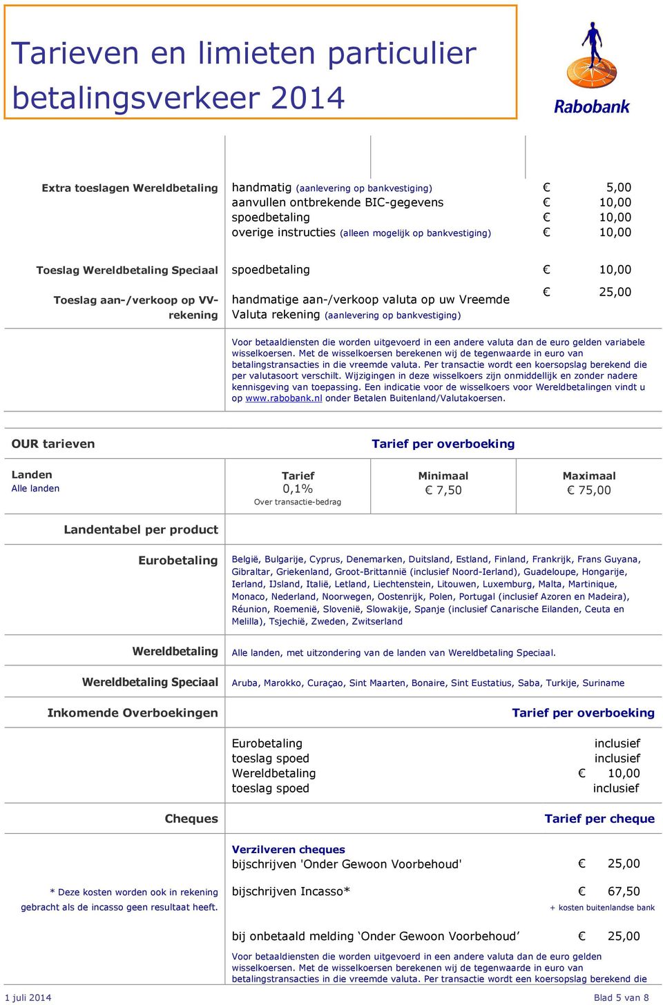 betaaldiensten die worden uitgevoerd in een andere valuta dan de euro gelden variabele wisselkoersen.