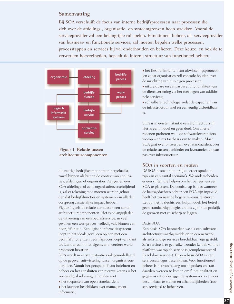 Functioneel beheer, als serviceprovider van business- en functionele services, zal moeten bepalen welke processen, processtappen en services hij wil onderhouden en beheren.