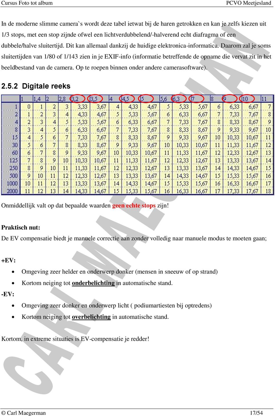 Daarom zal je soms sluitertijden van 1/80 of 1/143 zien in je EXIF-info (informatie betreffende de opname die vervat zit in het beeldbestand van de camera.