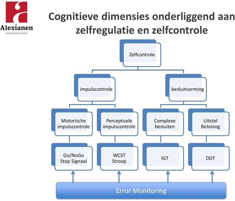 Motorische impulscontrole Perceptuele impulscontrole Complexe