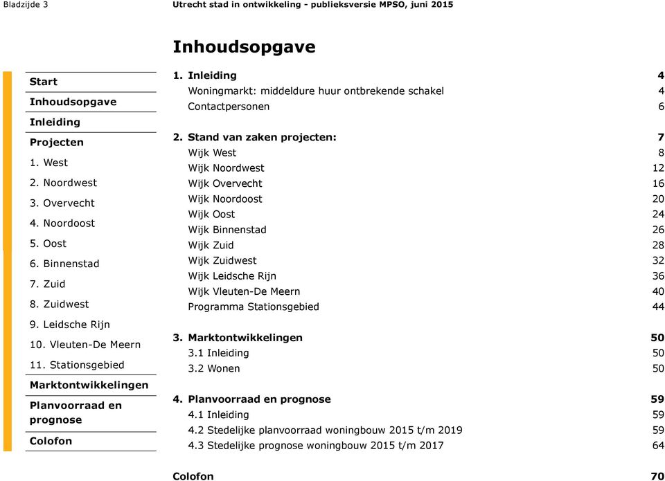 Binnenstad 26 Wijk Zuid 28 Wijk Zuidwest 32 Wijk Leidsche Rijn 36 Wijk Vleuten-De Meern 40 Programma Stationsgebied