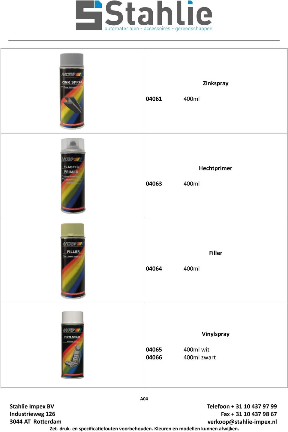 400ml Filler Vinylspray